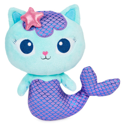 Gabby's Dollhouse, 8 inch Mercat Purrific Plush Toy, Kids Toys for Ages 3 and up