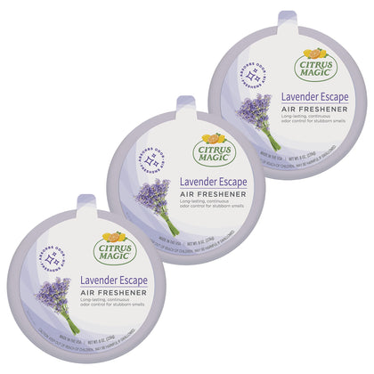 Citrus Magic Odor Absorbing Solid Air Freshener, Lavender Escape, 8-Ounce, 8 Ounce (Pack of 3), 3 Count