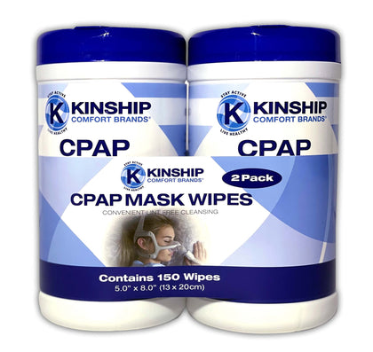 CPAP Mask Cleaning Wipes (150 Count, 2-75 count canisters) Unscented & Lint-free Cleaning for CPAP & BIPAP Machines