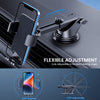 BIPOPIBO Car Phone Holder Mount [Bumpy Roads Friendly] Phone Mount for Car Dashboard Windshield Air Vent Universal Cell Phone Automobile Cradles Hands-Free Phone Stand for Car Fit iPhone Android