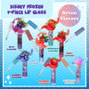 Townley Girl Disney Frozen Plant Based Vegan 7 PC Flavored Lip Gloss Set For Girls - Ideal for Sleepovers, Makeovers, Party Favors and Birthday Gifts! - Age: 3+