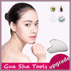 ROISOOT Upgrade Gua Sha Stainless Steel Tool for Face, Massage Scraper for Facial Skin Care (Metallic Luster)
