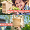 Rivajam Native Bee Habitat Observatory - Bug Habitat Toys for Kids 3-5 - Kids Nature Kit Bug Hotel - Bee House for Pollinator Bees - Mason Bee Houses for Pollinating Bees