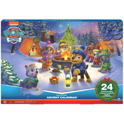 PAW Patrol: 2023 Advent Calendar with 24 Surprise Toys - Figures, Accessories and Kids Toys for Ages 3 and up