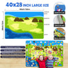 204Pcs Animals Felt Busy Board Story Set with Storage Bag Preschool Large Wall Storyboard Forest Themed Early Learning Interactive Play Kit Wall Hanging Gift for Toddlers Kids 40 X 28 Inch