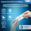 UPHsmile Professional Teeth Whitening Strips - 21 Whitening Sessions - Sensitivity Free - 42 Peroxide Free Whitening Strips - Safe for Enamel 100% Natural-1x2ml Whitening Pen + Mouth Opener Included