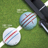 BIRDIE79 Premium Quality360-Degree Birdie Liner Drawing Alignment Tool Kit- 360-Degree Triple 3-Line Golf Ball Marker Stencil with Gift Box Including 3 Color Marker Pens-Patent Pending.