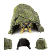 Reptile Rock Hide Cave - World 9.99 Mall Reptile Rock Hide Habitat Decoration|Natural,Non-Toxic, Made of Resin | Hideout for Small Lizards, Turtles, Reptiles, Amphibians,Fish