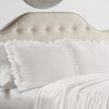 Lush Decor Ruffle Skirt Bedspread Vintage Chic Farmhouse Style Lightweight 3 Piece Set, King, White