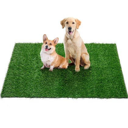 Oiyeefo Artificial Grass for Dogs, 1 Packs Fake Grass for Dogs to Pee On, Washable Reusable Dog Grass Pee Pads for Dog Potty Indoor Outdoor Training Area Patio Lawn Decoration(45