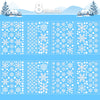 Garma 428pcs White Snowflakes Window Decorations Clings Decal Stickers Ornaments for Christmas Frozen Theme Party New Year Supplies