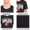 Ultra Game -NBA New York Knicks Mens Arched Plexi Short Sleeve Tee Shirt, Black, Large