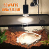 Fischuel Reptile UV Bulb, 2 Pack Reptile 50W UVB Bulbs, Habitat Basking Heat Bulb, UVB Light Bulb, Reptile Heat Lamp Bulb for Terrarium(E27,110V)