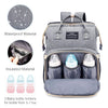 3 in 1 Diaper Bag, Waterproof, Large Capacity Baby Travel Diaper bag Backpack with Changing Pad, Insulated Bottle Holders, Wipes Pocket, and Stroller Buckle, Perfect for Moms