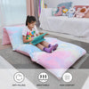 Yoweenton Unicorn Kids Floor Pillows Bed Seat Cover Queen Size Fold Out Lounger Chair Bed for Boys Girls Floor Cushion for Kids Room Decoration Cover ONLY