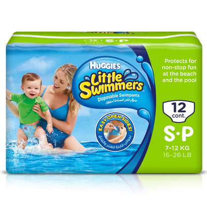 Little Swimmers Huggies Disposable Swimpants, Small, 12 Count