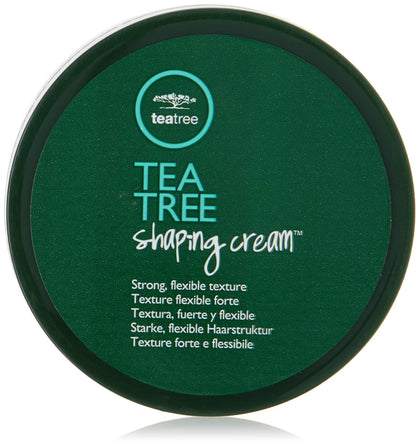 Tea Tree Shaping Cream, Hair Styling Cream, Long-Lasting Hold, Matte Finish, For All Hair Types, 3.0 fl. oz.