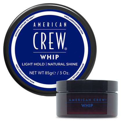 American Crew Men's Whip Styling Cream, Like Hair Gel with Light Hold & Natural Shine, 3 Oz (Pack of 1)