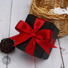 Ribbli Double Faced Red Satin Ribbon,1 x Continuous 25 Yards,Fabric Ribbon Use for Bows Bouquet,Christmas Gift Wrapping,Floral Arrangement
