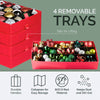 Christmas Ornament Storage Container - Box Stores Up to 96 - 4