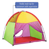 ATDAWN Kids Play Tent, Kids Pop Up Tent, Camping Playground, Indoor/Outdoor Children Playhouse for Boys and Girls, Rainbow Color