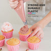 Riccle Disposable Piping Bags 16 Inch - 100 Anti Burst Pastry Icing Bags for Cream Frosting, Cakes and Cookies Decoration
