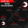 Tactic Ops - Military Tactical Ballpoint Pen - Emergency Rescue Glass Breaker Steel Pen - Survival Gear Heavy Duty Work Pen Best Military Gifts for Men Include Technical Pen Refill & Gift Box - Black