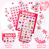 JOYIN 28 Players Valentine's Day Bingo Set, Bingo Game Cards for Kids Party Card Games, School Classroom Games, Valentine Party Supplies, Family Activity