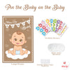 Party Hearty Funny Baby Shower Games for Boy, Pin The Pacifier on The Baby Game, Where is The Babys Binky, Pin The Dummy on The Baby