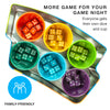 Brybelly Farkle: The Family Dice Game | Fun Dice Game for Game Nights | 6 Cups & Dice | 6 Player Game Only