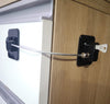 YEYA Refrigerator Lock, Baby Proof Cabinet Locks with Keys, Child Safety Locks for Cabinets 4 Pack
