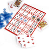 Brybelly Poker Keno Game Set with Cards and Chips - Adult Family Casino Board Game Night Gift Includes Deck of Playing Cards, 12 Boards, 200 Bingo Chips