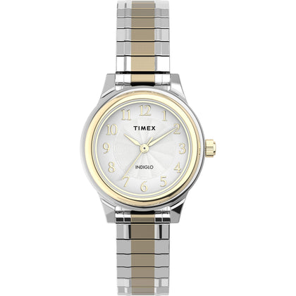 Timex Women's TW2U09200 Classic 28mm Two-Tone Stainless Steel Expansion Band Watch