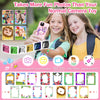 Kids Phone for Girls,2023 Newest Birthday Toys for Ages 3-8,MP3 Music Player Puzzle Games with Flip Camera,Toddler Learning Toys for 3 4 5 6 7 8 Year Old Girl with 3 Camera,32G SD Card