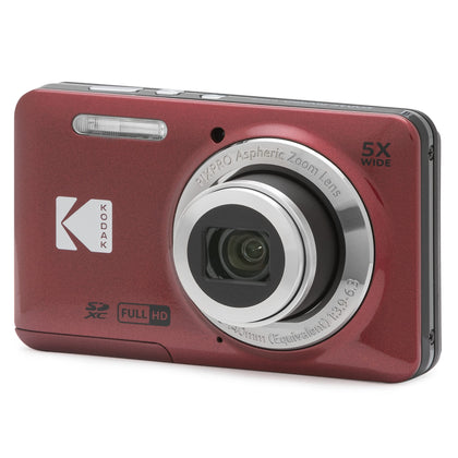 KODAK PIXPRO FZ55-RD 16MP Digital Camera 5X Optical Zoom 28mm Wide Angle 1080P Full HD Video 2.7
