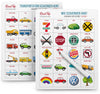 WELL BALANCED Car Bingo - Travel Bingo - Road Trip Bingo - Road Trip Must-Haves and Activities for Kids Ages 3-8: Car Games - Engaging Car Activities for Kids, Road Trip Games