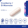 Pure Encapsulations Cranberry/D-Mannose | Supplement Made from 100% Cranberry Fruit Solids to Support Urinary Tract Health* | 90 Capsules