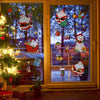 Christmas Window Clings, Oversized Waterproof Santa Claus Holiday Party Stickers, Merry Christmas Decorations for Greeting Cards, Gift Tags, Computers, Luggage and Other Beautiful Gifts