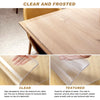 Vicwe 36 x 60 Inch Clear Table Cover Protector,1.5 mm Thick Single-Sided Frosted Clear Desk Pad Mat, Rectangle Waterproof Table Top Protector, Scratch Proof and Easy Cleaning for Dining Room Table