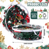 Zhengmy Christmas Clear Wreath Storage Bags Xmas Container with Dual Zippers and Handles Case for Seasonal Holiday Garland (24 Inch, 10 Pcs)
