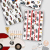 Mpanwen Race Car Wrapping Paper for Boys Kids, 12 Sheets Racing Gift Wrap Racecar Wrapping Paper for Christmas Birthday Holiday - 20 x 29.5 Inches Per Sheet