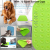 Dog Licking Mat with Suction Cups | BPA-Free Food Grade Silicone Mat for Fun, Anxiety, & Boredom Relief. Strong Suction Cups for Easy Grooming and Slow Feeding (Green)