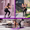 HOTWAVE Pilates Bar Kit with Resistance Band Set, Exercise Bar with AB Roller,Yoga Stretching Equipment, Portable Home Gym