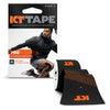 KT Tape, Pro Synthetic Kinesiology Athletic Tape, 20 Count, 10 Precut Strips, Jet Black