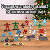 Zing Stikbot Advent Calendar 2023, Christmas Countdown Collectable Action Figures, Includes 8 Stikbots, 2 Klikbots, 4 Sets of Accessories, and 10 Exclusive Collectors Items