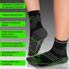 TechWare Pro Plantar Fasciitis Sock - Therapy Grade Targeted Cushion Compression Socks Women & Men. Ankle Brace Foot Sleeves with Arch Support for Achilles Tendonitis & Heel Pain Relief. Blk/Gry M