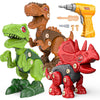 Sanlebi Toy for 4 5 6 7 Year Old Boys Take Apart Dinosaur Toys for Kids Building Toy Set with Electric Drill Construction Engineering Play Kit STEM Learning for Boys Girls Age 3 4 5 Year Old