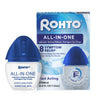 Rohto Ice All-in-One Multi-Symptom Relief Cooling Eye Drops, 0.4 fl oz Bottle (Pack of 3)