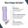 SABRE Pepper Gel with Fast Flip Top, Maximum Strength OC Spray, Snap Clip for Easy Carry and Fast Access, Finger Grip for More Accurate and Faster Aim, 25 Bursts, UV Marking Dye, Easy to Use Safety