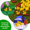 200 Pieces Mini Resin Ducks Yellow Tiny Duckies for School Project Accessories Miniature Characters Fairy Garden Landscape Aquarium Dollhouse Potted Plants Decorations